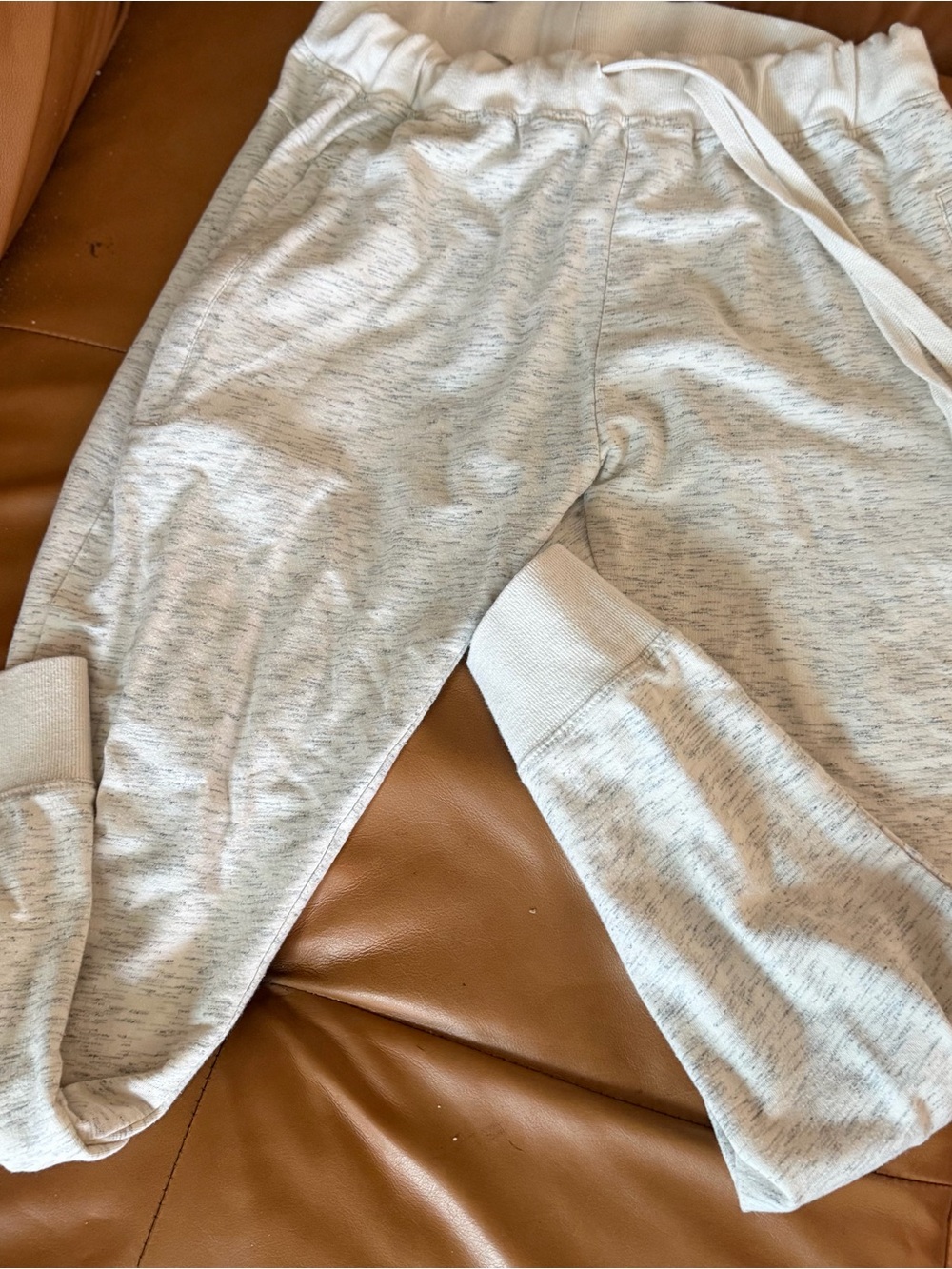 Mono B Cream 2 pc set. Heather Hoodie /Leggings Size Medium - Picture 6 of 12